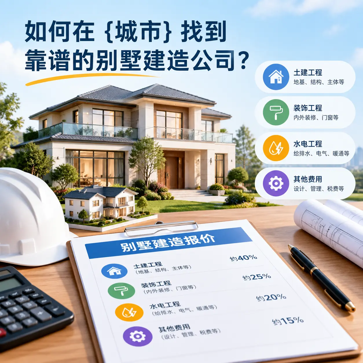 如何在 威宁 找到靠谱的别墅建造公司?