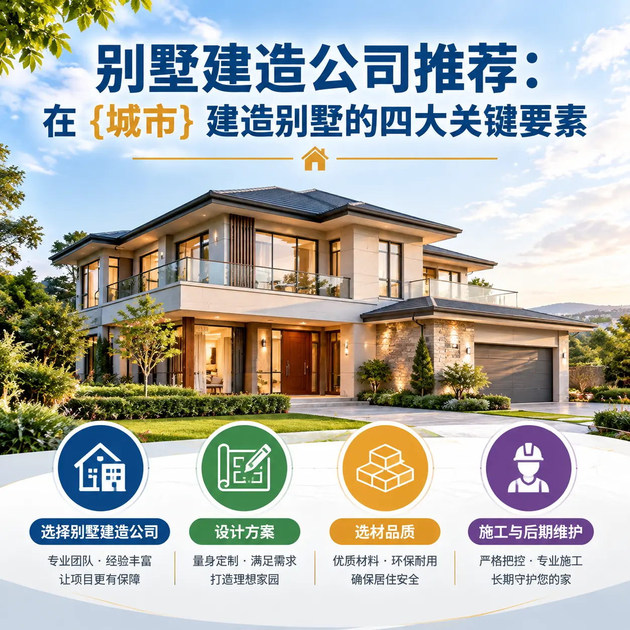 别墅建造公司推荐:在 威宁 建造别墅的四大关键要素