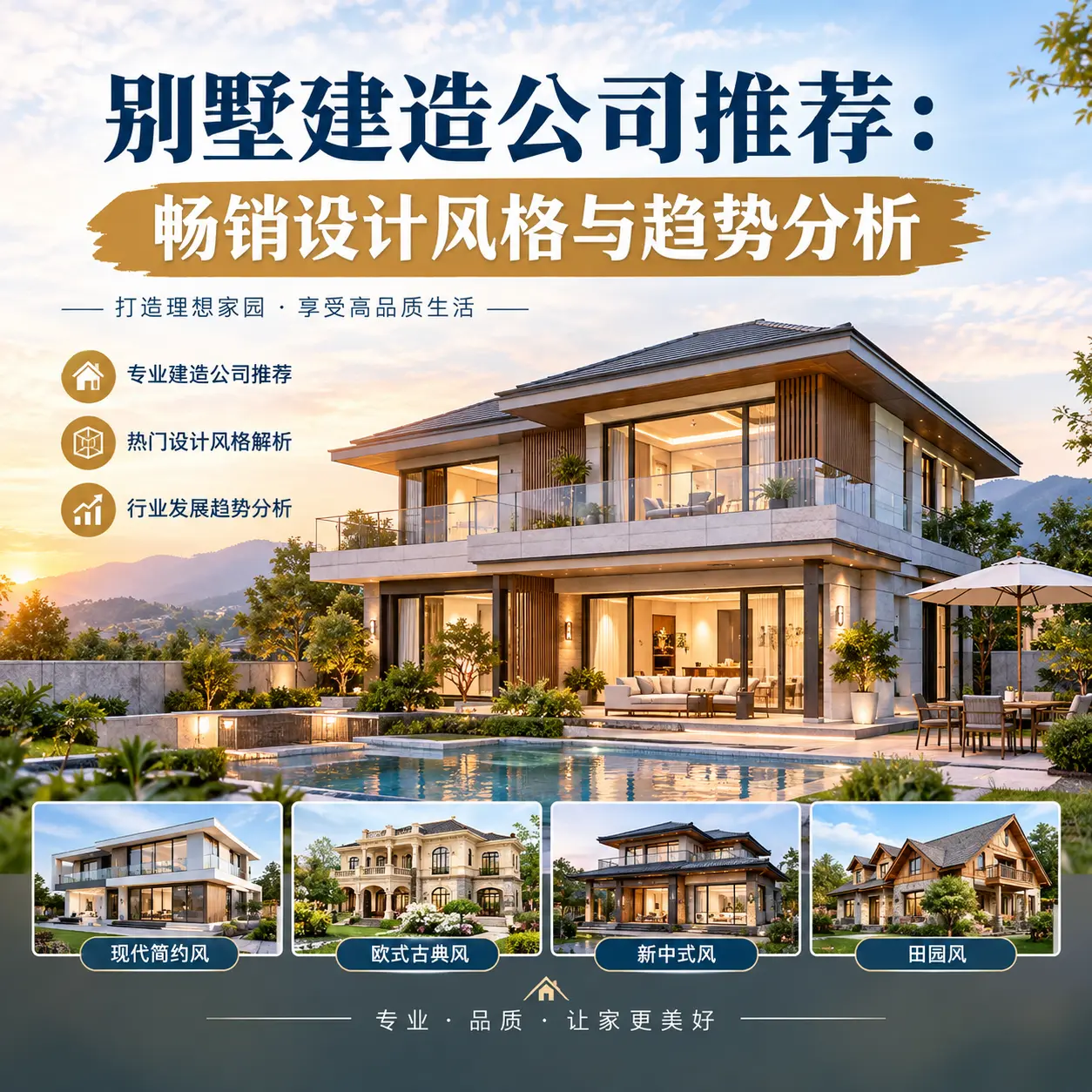 别墅建造公司推荐: 威宁 畅销设计风格与趋势分析