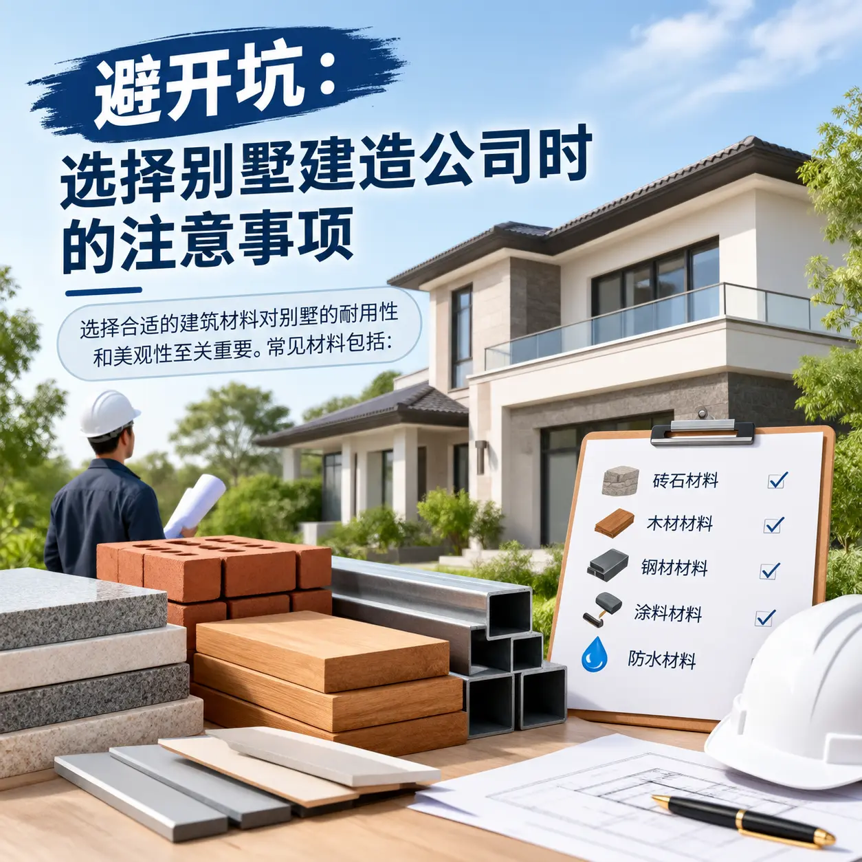 避开坑:选择 威宁 别墅建造公司时的注意事项