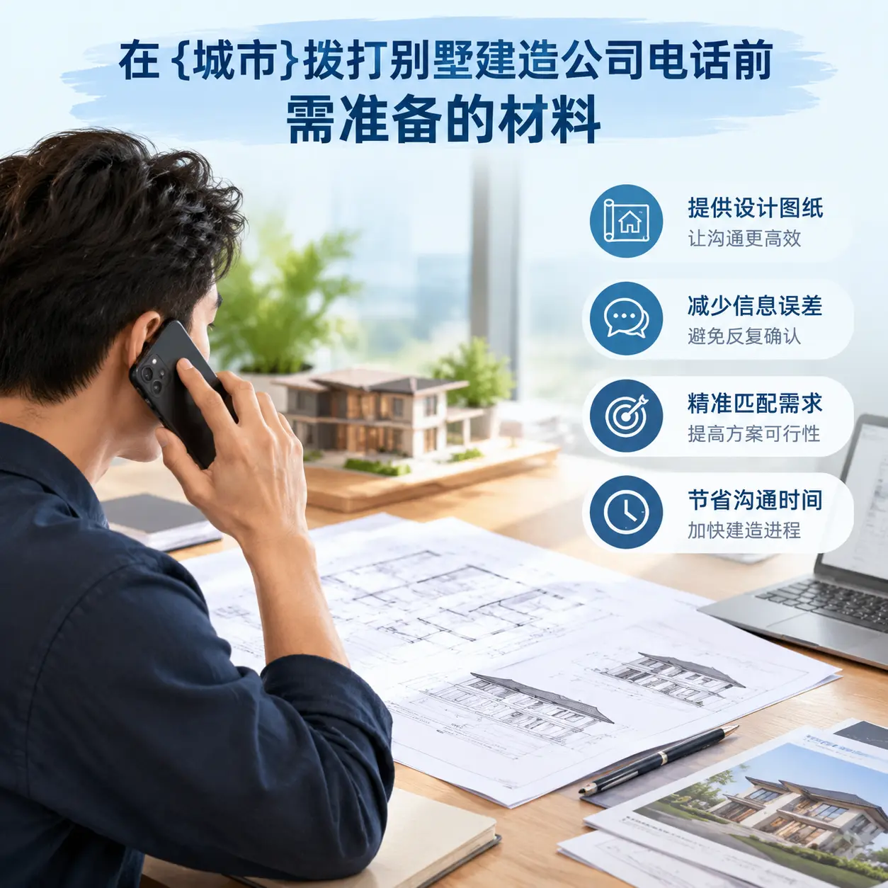 在威宁拨打别墅建造公司电话前需准备的材料